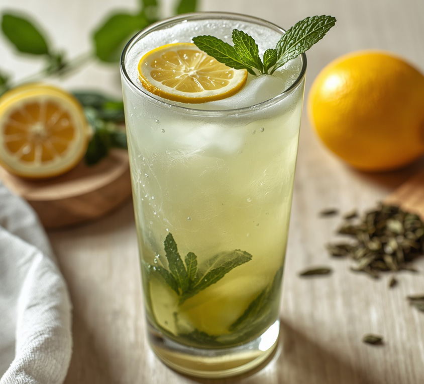 Przepis na mrożoną herbatę Japan Genmaicha Leo Tea